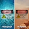 Signmission Electrical Panel In Wall Cavity Danger Sign, Vinyl Decal, 10in W x 7in L, 2PK OS-2PACK-DS-D-710-L-2184 - alternate 3